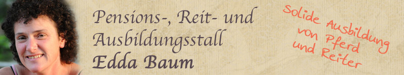 Reit- und Ausbildungsstall Edda Baum Solide Ausbildung von Pferd und Reiter